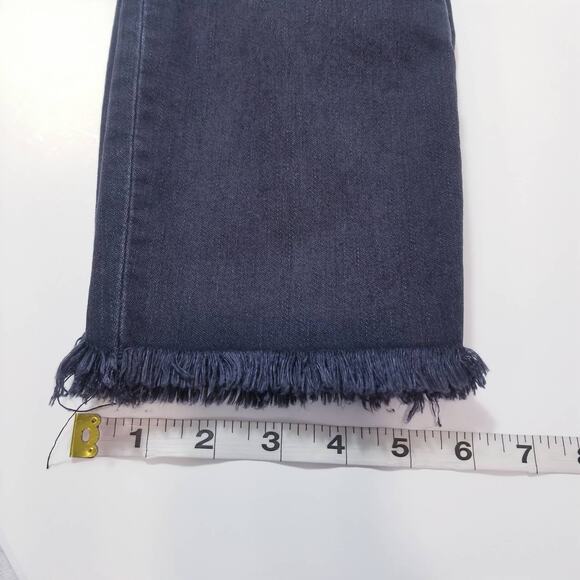 3x1 NYC Skinny Jeans Black High Rise Frayed Hem Denim - Picture 7 of 12